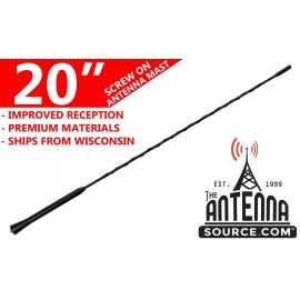 TheAntennaSource 20" FUBA STYLE ANTENNA MAST - FITS: 2009-2015 Toyota Venza