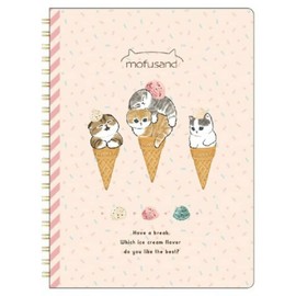 Sunstar Stationery Mofusand Notebook Ring, A5, Ice S2639840
