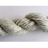 Light Silver Ice Gray Fingering Rayon Chenille Yarn