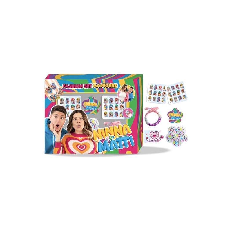 NINNA e MATTI Fashion Manicure Set in Box: Multicolor Nail