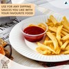 Nationwide Paper 4oz 100pcs Plastic Sauce Pots with Airtight lids