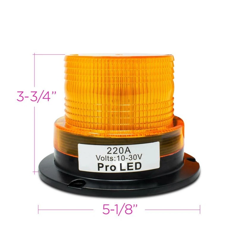 Pro LED Warning Light Beacon & Bracket For Flatbed Trailer