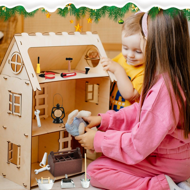 Miniature Tool, Miniature Gnome Tool Box, Gnome Tool Set, Mini