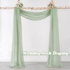 DONREN 144 Inches Long Window Scarf for Party - Luxury