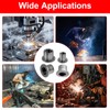 40pcs T-Shaped Weld Nuts, 4 Sizes 1/4"-20 5/16"-18 3/8"-16 1/2"-13,