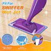 Reusable Mop Pads Compatible with Swiffer WetJet Mop, MyKEEPOW Wet