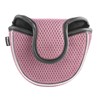 Andux Mesh Mallet Putter Cover Golf Putter Head Covers Pink,