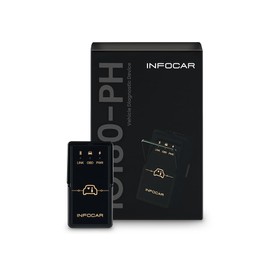 IO180-PH Infocar Smart Scanner, OBD2 Scanner, ELM327, Car Fault Diagnostic Device, Japanese Language Compatible, Free App Provided, Free Lifetime App Updates, iOS Android Compatible, Connects in App