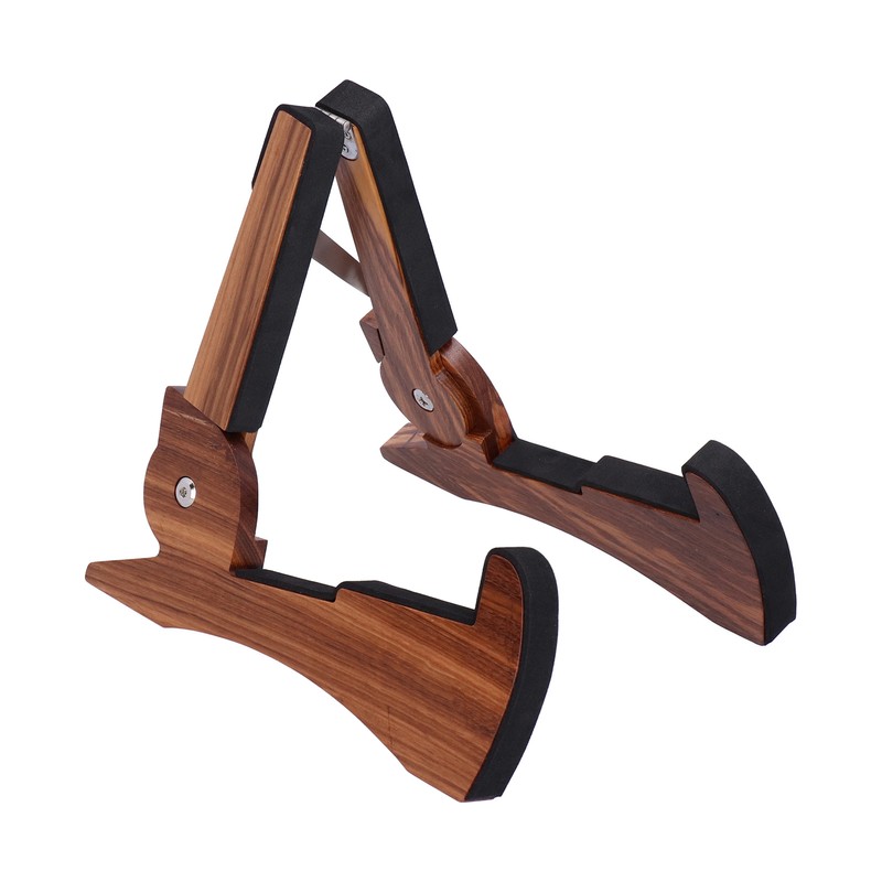 Electric Guitar Stand MA38E Foldable Zebrawood RabbibShape Flooring Holder with