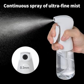 Haarspray-Spr√ºhflasche, 200 ml, nachf√ºllbar, ultrafeiner kontinuierlicher Spr√ºhnebel, f√ºr Salon, Gartenarbeit, Pflanzen und Hautpflege
