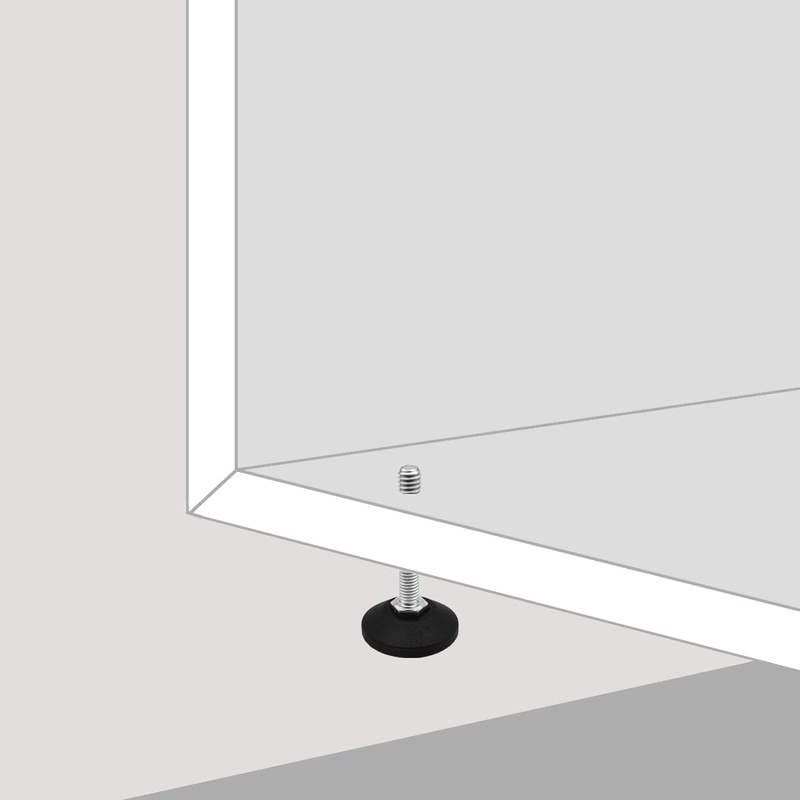 Design61 4 x Adjusting Feet, Diameter 30 mm, M8 x