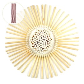 2" Inch Small White Color Matches (500 Count) - 5 Free Strikers!!! - Wholesale Bulk Wood Safety Matches for Candles (White, 500)