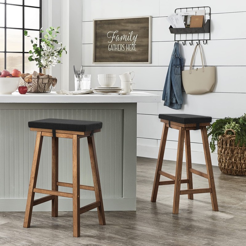 Tromlycs Saddle Stool Cushion Rectangular Bar Stool Seat Cushion Cover