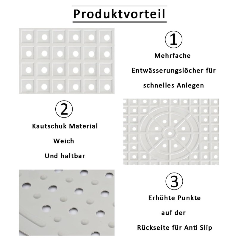 Sink Liner, Pack of 2 Round Sink Liners, White Rubber