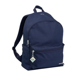 MILAN 624605SNCB School Backpack 2 Zips (22L) 1918 Series, Navy Blue, Multicoloured, 41 x 30 x 18 cm