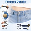 44-Pack Elastic Button Extenders for Jeans and Pants