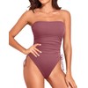 Yonique - Traje de baño de una pieza para mujer,
