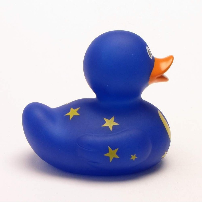 Lilalu 8,5 cm Ente Spielzeug mit Mond und Sterne (Mehrfarbig)