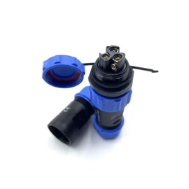 Connector Plug Aviation Plug SP21 3 Pin, IP68 3 Pin Solderless Aviation Plug Waterproof and Dustproof Aviation Plug for Outdoor Lamps Used 500V 30A (12AWG Cable Screw Crimp)
