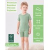 JunNeng Bamboo Viscose Toddler Pajamas,Baby Boy Girl Solid Snug Fit