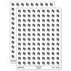 Foot Prints Solid 200+ Round Stickers - Gloss Finish -