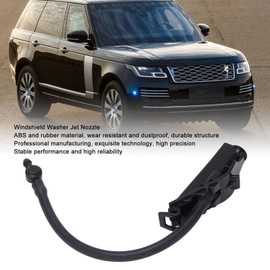 Windshield Washer Nozzle, LR050780, LR025143 Car Front Hood Washer Sprayer ABS and Rubber Windshield Washer Jet Nozzle Car Parts Replacement for Range Rover Evoque 2012 to 2019