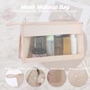 MGDAMVIRON mesh zipper bag, cosmetic bag, portable travel with zipper