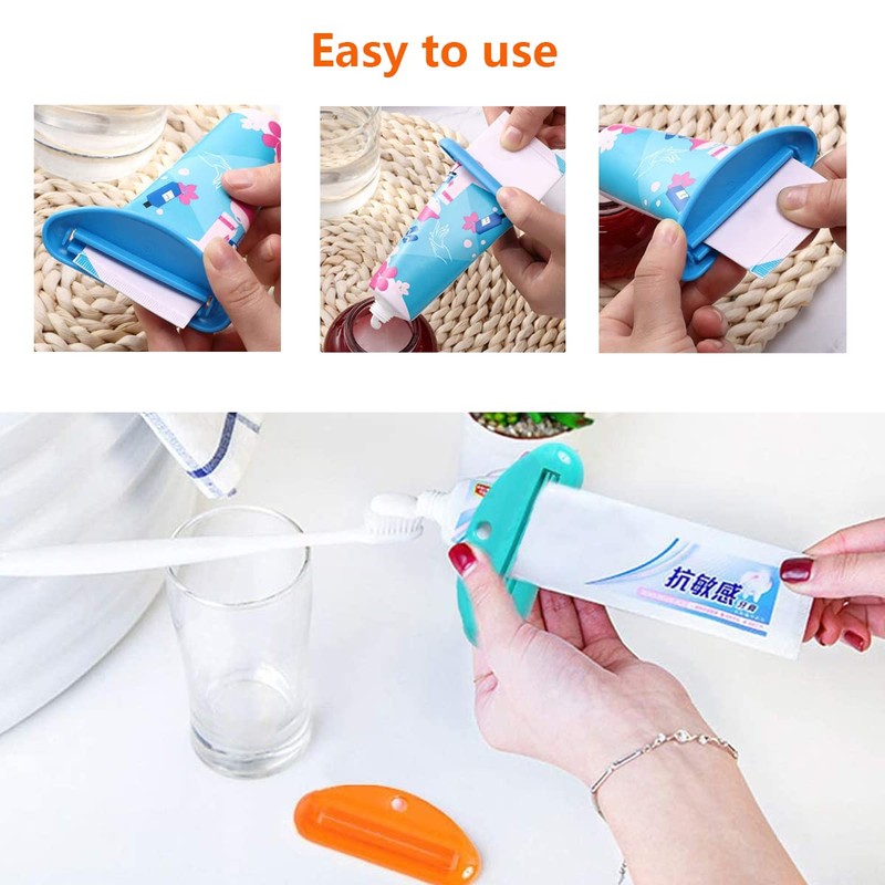 Osuter Toothpaste Tube Squeezer, Pack of 16 Toothpaste Plastic Dispenser,