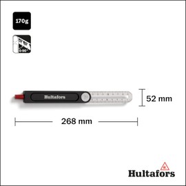 Angle Bevel 200 mm for Internal and External Angle I Hultafors I Made in EU I Extremely Precise Angle Transfer I Adjustable Bevel with Locking Function Made of Anodised Aluminium I 256013