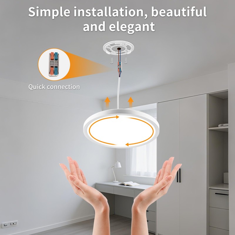 Oumida Ceiling Light with Motion Sensor Indoor 22 cm, 18