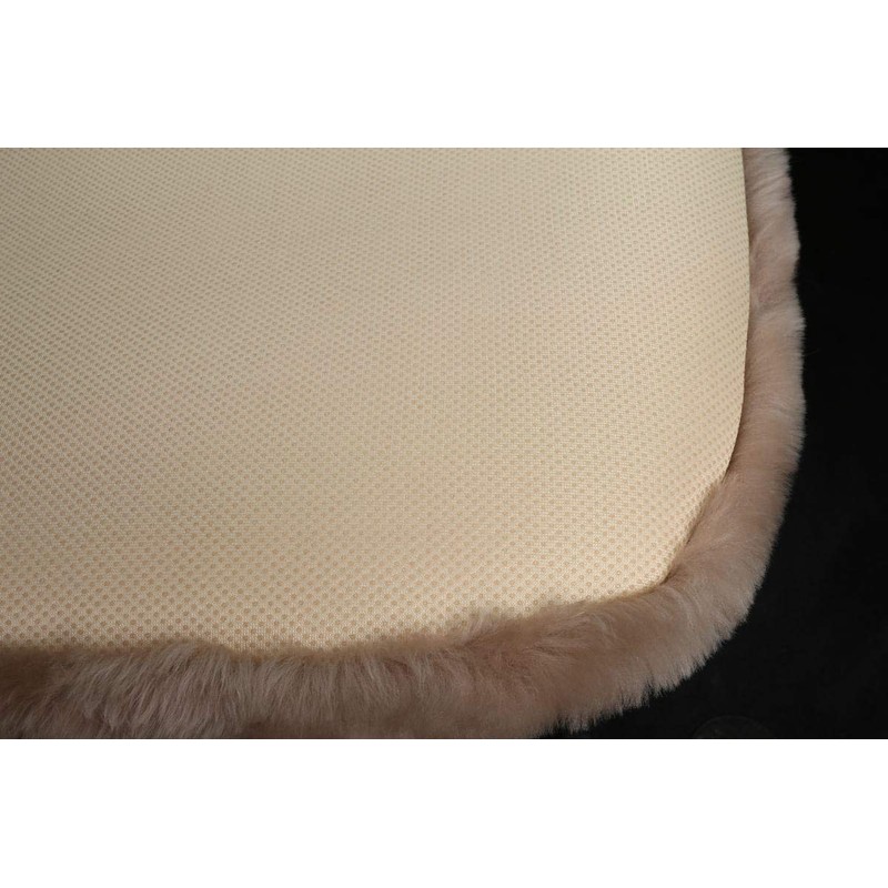 Sisha-A Sheepskin Seat Cushion Cover Wholehide Short Wool Seat Pad