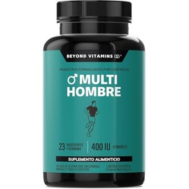 Multi Vitaminas para Hombres | Vitaminas A B1 B2 B3 B5 B6 B7 B9 B12 C D3 E K1 Zinc Calcio Hierro Cobre Cromo Selenio Manganeso Tribulus Terrestris Jen