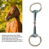 125mm Equine Mouth Snaffle Stainless Steel Electroplated Ring Bit Jointed