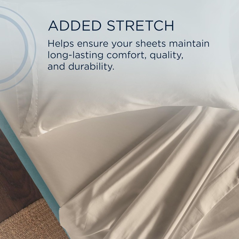 TEMPUR Classic Cotton Sheet Set Sandstone - King
