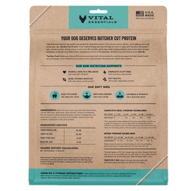 Vital Essentials Freeze Dried Raw Beef & Salmon Entree & Mixer Dog Food Soft Nibs, 14 oz