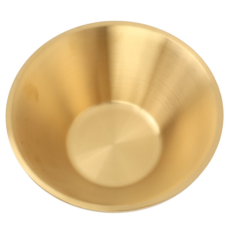 Stainless Steel Salad Bowls Gold Double Layer Exquisite Decorative Gold