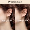 PABBEU Gold Hoops Earrings for Women,Hypoallergenic Twisted Gold Hoops Lightweight