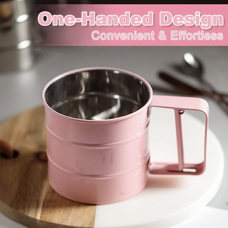 Emime 3 in1 Stainless Steel Flour Sifter for Baking 3