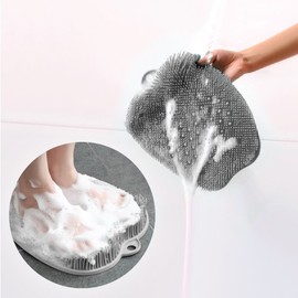 핑쇼106 Functional Foot Massage - Foot Massager Cleaning Brush, Acupressure Mat, Multi-Purpose Exfoliating Foot Scrub
