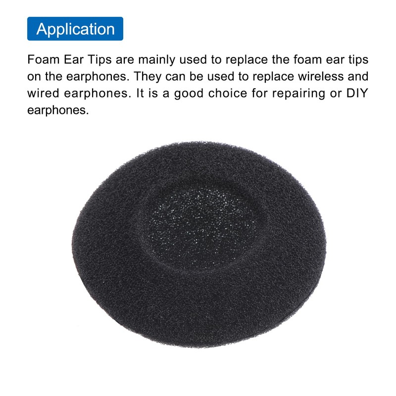 QUARKZMAN Replacement Foam Earphones 35 mm Earphones for Earphones Black