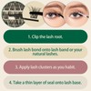 Lash Extension Kit 120pcs Lash Clusters Lash Bond and Seal
