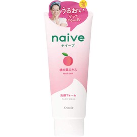 Naive Facial Cleansing Foam (Formulated with Peach Leaf Extract), 4.6 oz (130 g)