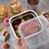 Suttmin 8 Pcs 1/6 Size Hotel Steam Table Pans with