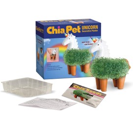 Chia CP437-01 Pet Unicorn Decorative Pottery Planter, Easy to Do and Fun to Grow