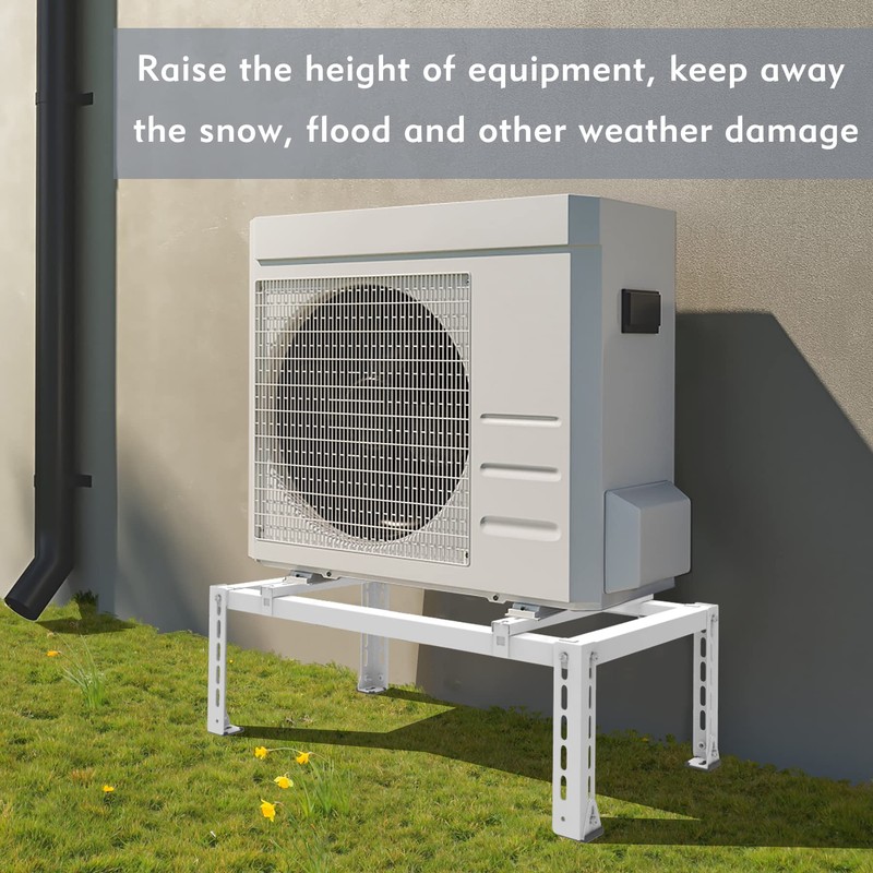 Flamorrow Ground Stand Bracket, Heavy Duty Mini Split Ground Stand