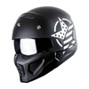1Storm Motorcycle Full Face Helmet Open Face Helmet with Smoked