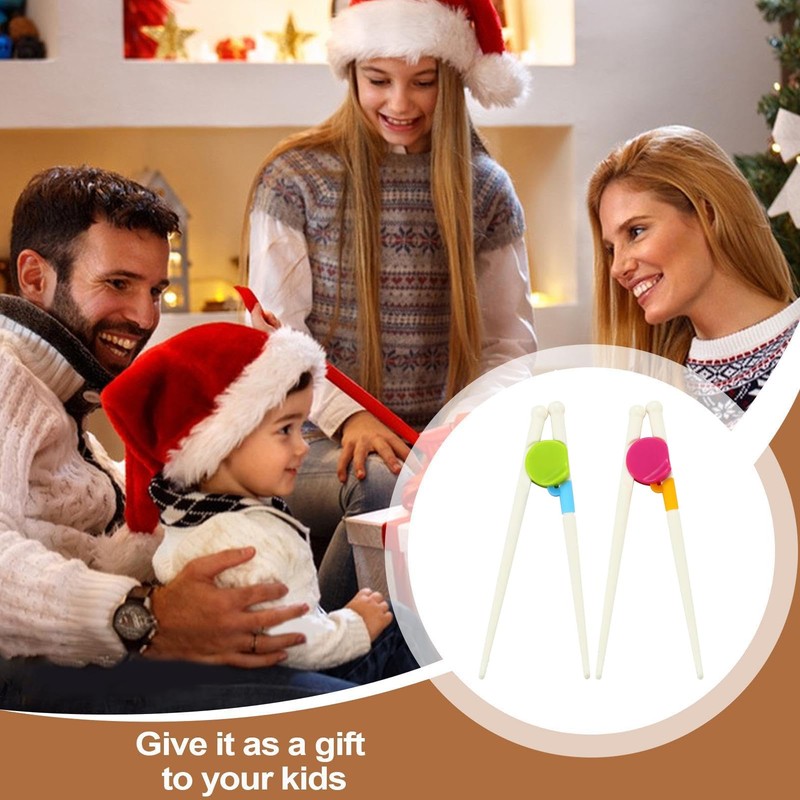 2 Pairs Kids Training Chopsticks, Reusable Kids Chopsticks for Kids
