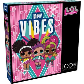 Buffalo Games - LOL - BFF Vibes - 100 Piece Jigsaw Puzzle for Families -Challenging Puzzle Perfect for Game Nights - Finished Size is 15.00 x 11.00