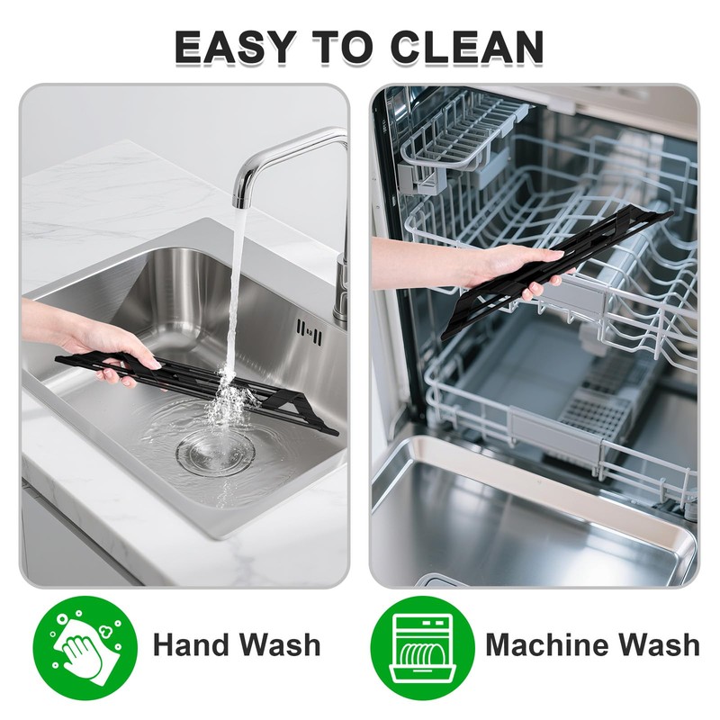 HANZENMA Triangular Sink Rack, Multi-Functional Rack Above The countertop, Foldable