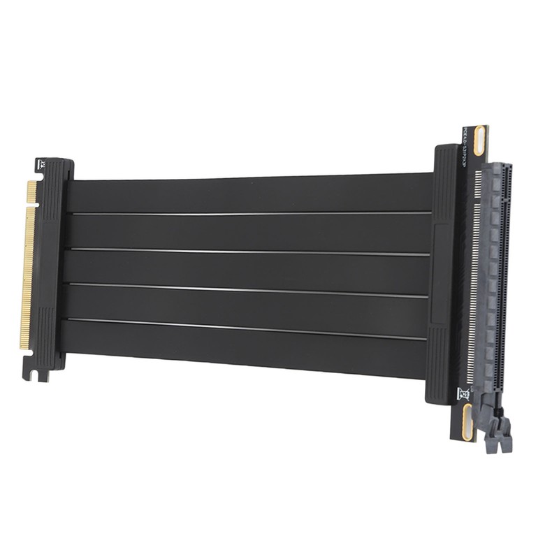 PCIE 4.0 X16 Extender 180 Degree 26GB/s 7.9in Long Gold